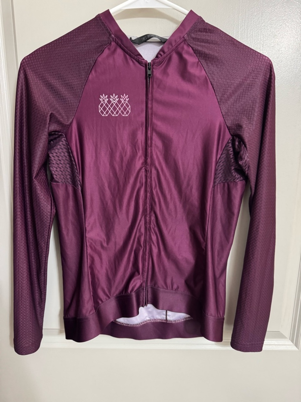 Women's Long Sleeve Cycling Jersey - Plum